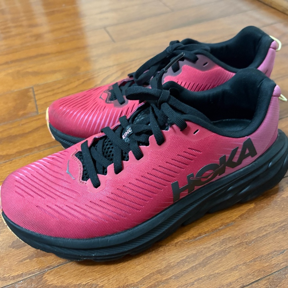Hoka Women's Athletic Shoes - Red and Black